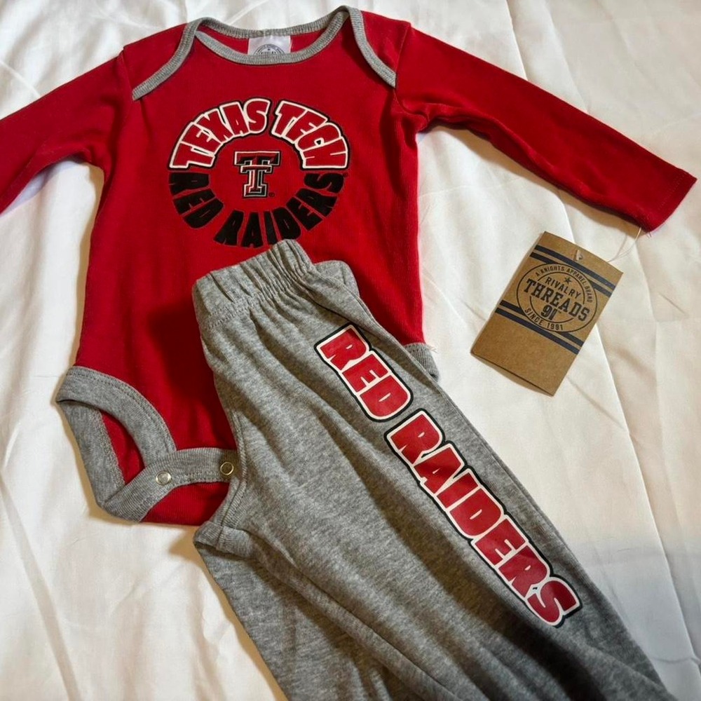 Rivalry Threads - Texas Tech Red Raiders baby 3-6M bodysuit and matching pants